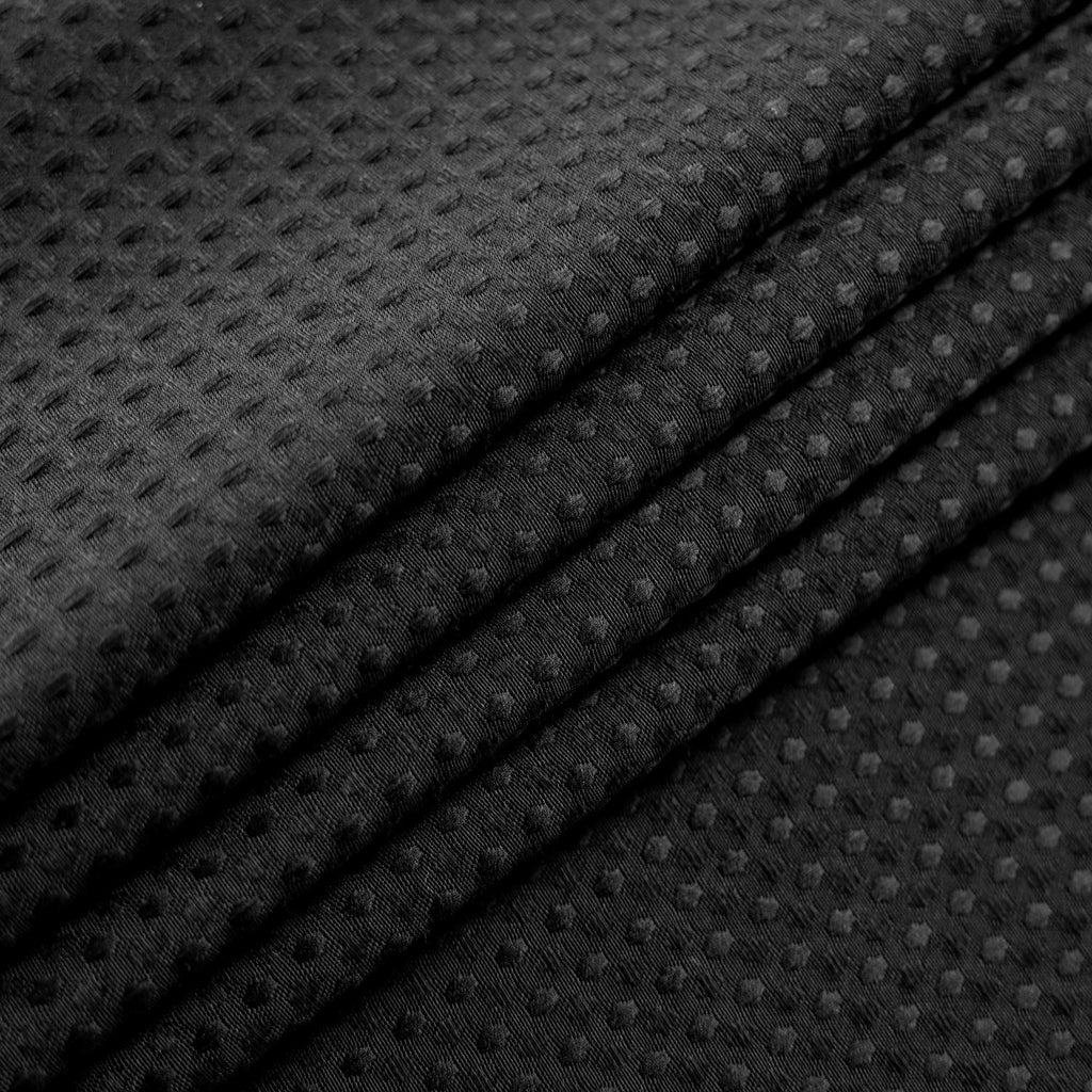 71x96 Extra-Long Waffle Weave Shower Curtain Black