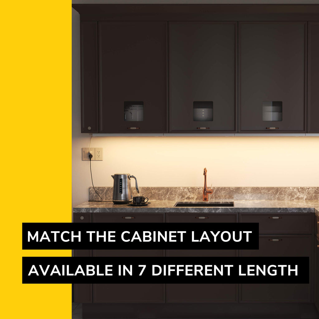 9-inch 3 Color Levels LED Under Cabinet Lighting, Hardwired or Plugged-in, Selectable 2700K/3000K/4000K, Dimmable