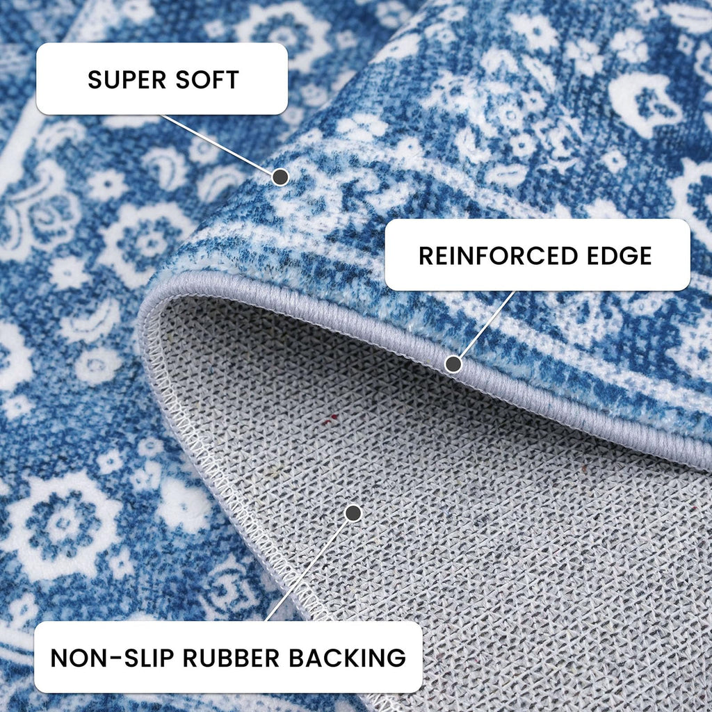 Vintage Washable Runners 3x16 Runner Rug Non Slip