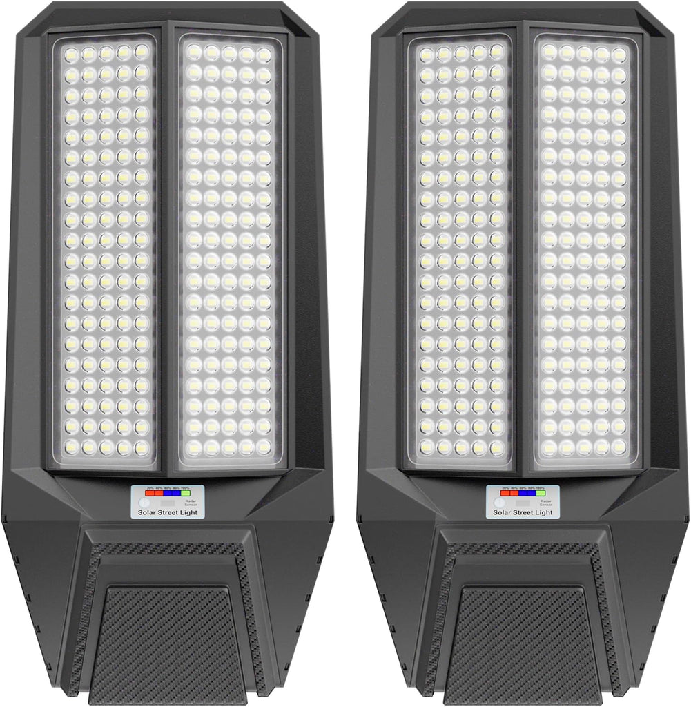 Ultra-Bright Solar Street Light with Motion Sensor, 11000W Commercial Outdoor Solar Security Light, IP67 Waterproof