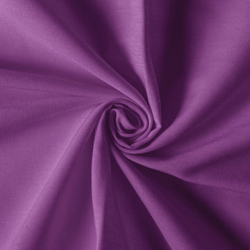 Cotton Polyester Broadcloth Fabric 57" Wide by The Yard Soft, Lightweight & Breathable Material for Sewing, Lining
