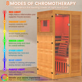 Infrared Sauna,1 Person Red Light Sanua with for Home,950w/110v Full Spectrum Indoor Dry Sauna, Carbon, Heater Panels