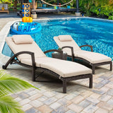 Chaise Lounge Chairs Set of 2 for Outside