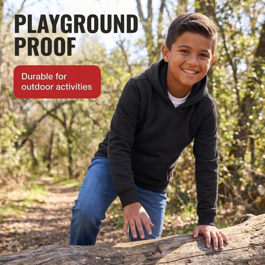 Boys Fleece Hoodie - Cotton Blend Hooded Pullover Sweatshirt