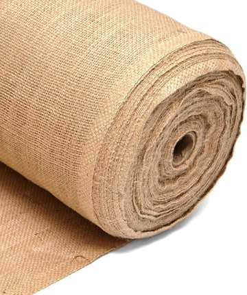24" Burlap Fabric 10oz Natural - 100% Jute Hessian, Eco-Friendly, Biodegradable, Ideal for Crafts, Weddings, Home