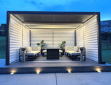 LED Louvered Pergola 94AS 12'x 16' Full Aluminum Frame and A - Image 3