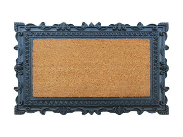 A1HC Natural Coir and Rubber Door Mat, 24" x 36", Thick Durable, Heavy Duty, Thin Profile Door Mat, Easy to Clean
