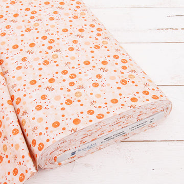 Vintage Coral Dots Cotton Quilting Fabric - 3 Yard Cut