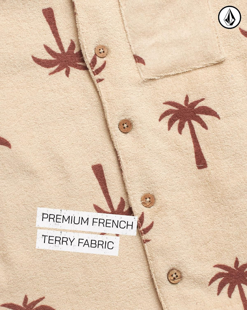 Toddler Boys French Terry Button-Down Shirt & Shorts Set ( -7)
