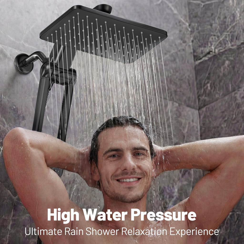 Dual Filtered Rainfall Handheld Showerhead Spray Combo