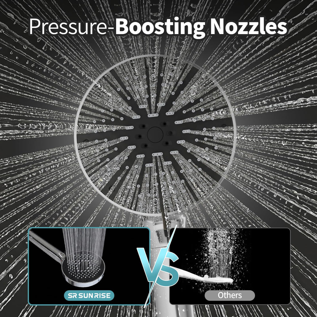 High Pressure Filtered Handheld Shower Head 9 Spray(1 filter)