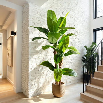 Tall Artificial Banana Tree Big Faux Tropical Bananas Trees Indoor Outdoor Realistic Floor Plant Large Fake Plants