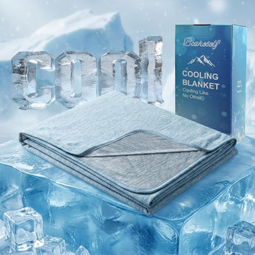Double-Sided Cooling Blanket, Arc-Chill Q-Max >0.5 Cooling Fiber for Hot Sleepers Night Sweat Relief Lightweight