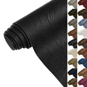 Faux Leather 1.0mm Upholstery Fabric by the Yard 15 Yard Black