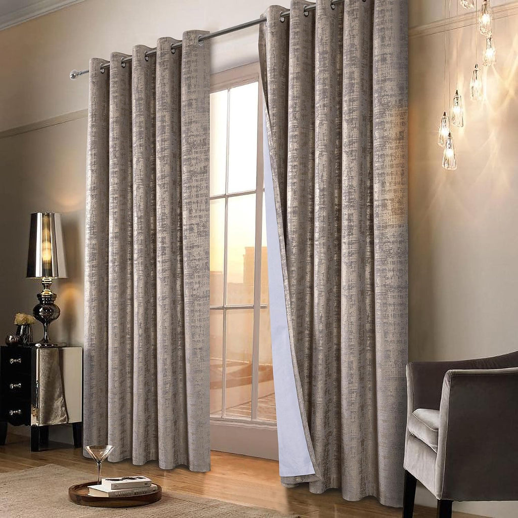 100% Blackout Soft Velvet Curtains for Bedroom Living Room Thermal Energy Saving 84 Inches Long Luxury Gold Foil