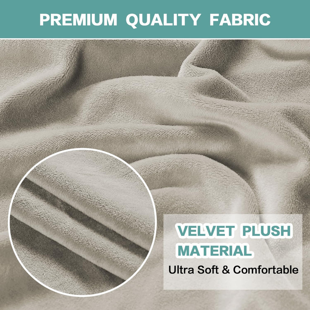 Velvet Couch Covers Sofa Covers for 3 Cushion Couch Stretch Sofa Slipcovers with Non Slip Elastic Bottom Furniture