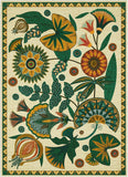 Egypt Floral Boho 9x12 Rugs for Living Room, Large Beige Washable Area Rug for Bedroom Dining Room T