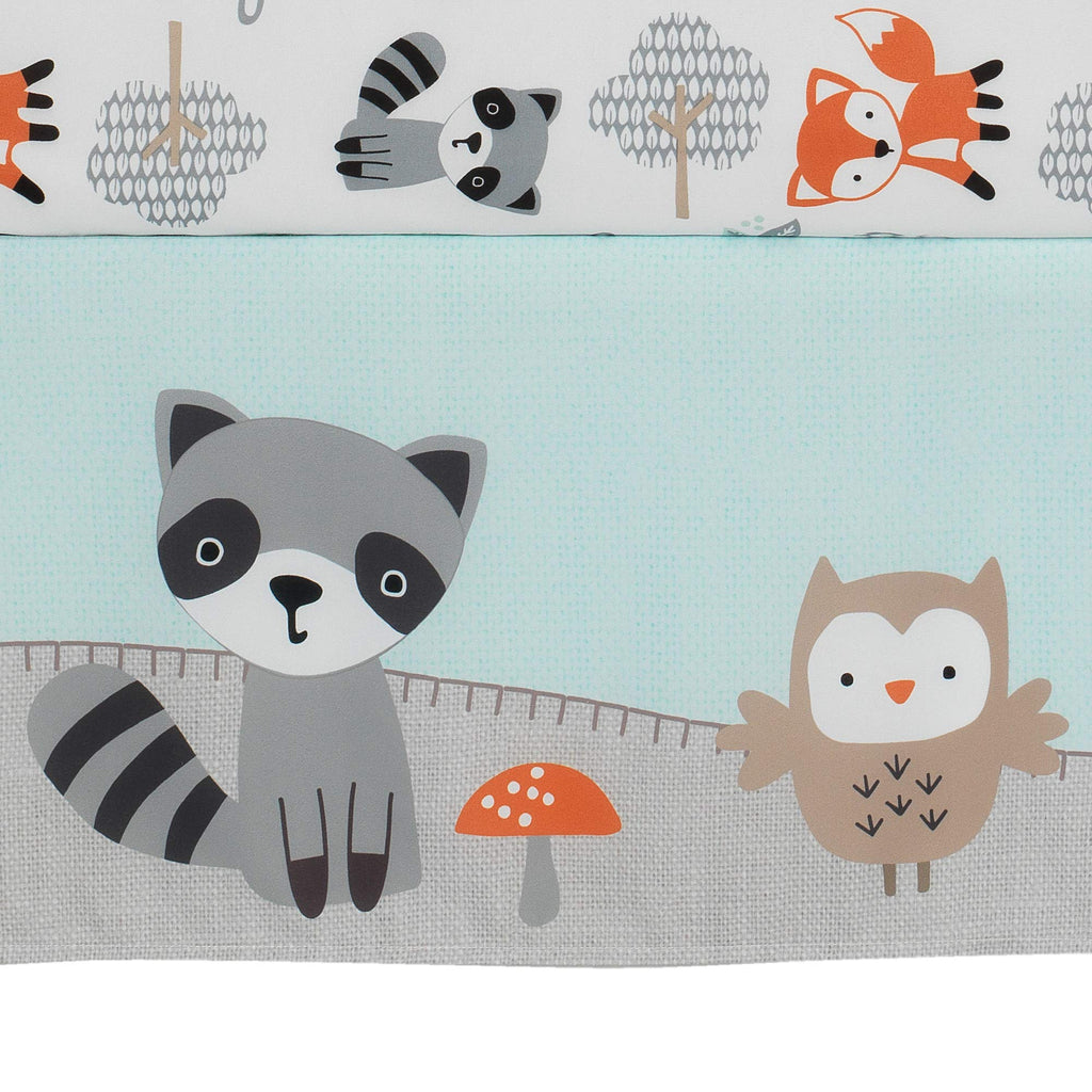 Woodland Friends 3Piece Crib Bedding Set, Multicolor