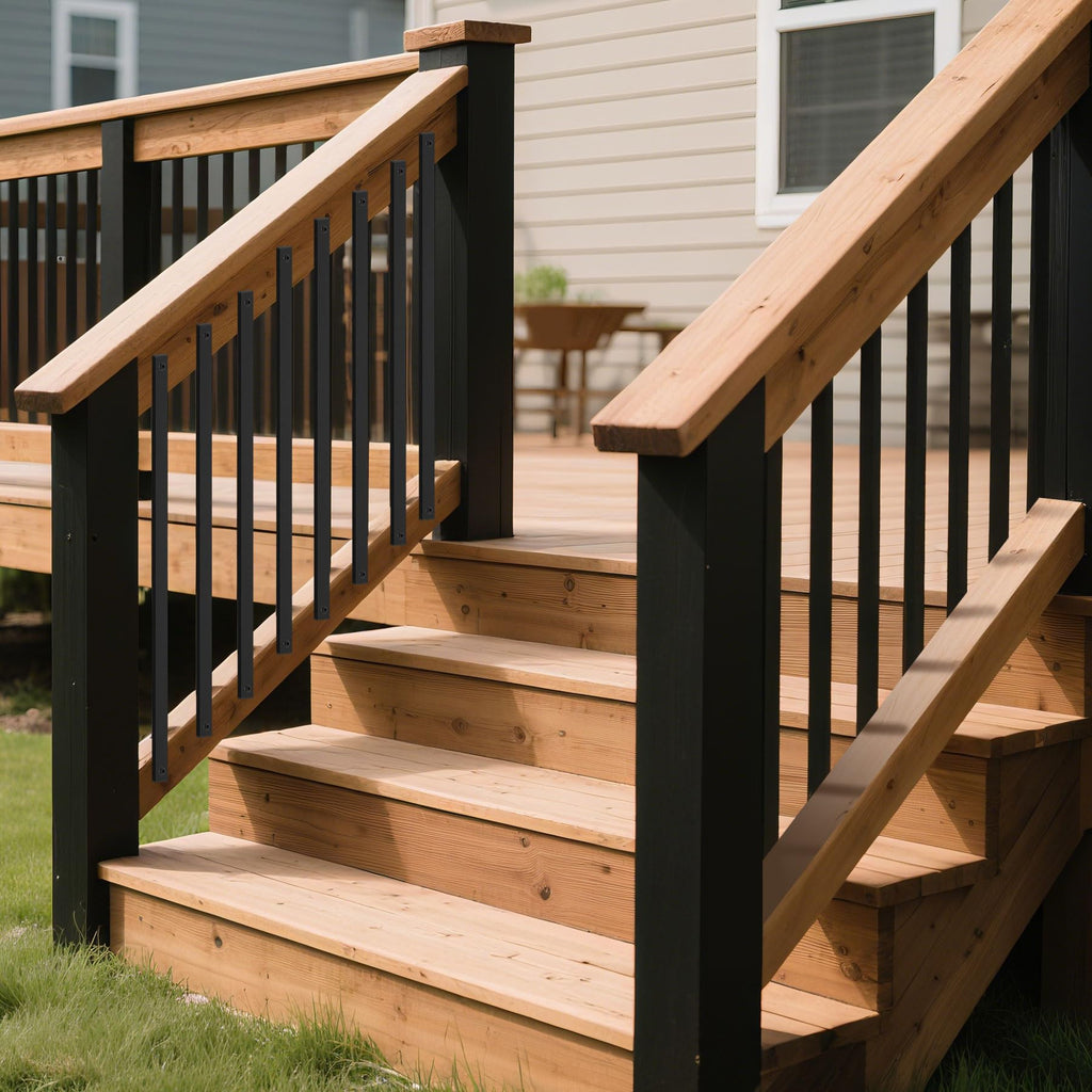 50 Pack 26" Metal Deck Balusters for Deck, Porch and Stair Railings