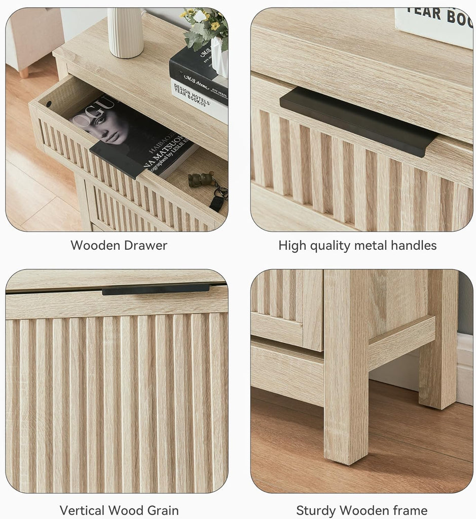 2 Flip Drawers Shoe Cabinet Storage , Narrow Shoes Organizer Cabinet for Front Door Entrance, Hidden Wooden Hallway