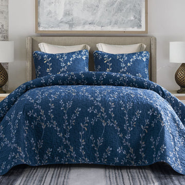 Reversible Boho Quilt Navy