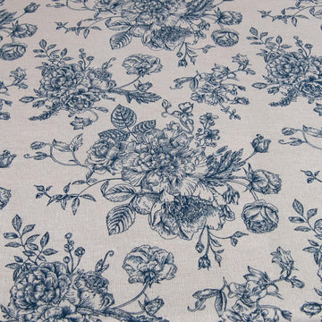 Linen Floral Upholstery Fabric 10 Yard 60 Inch Width