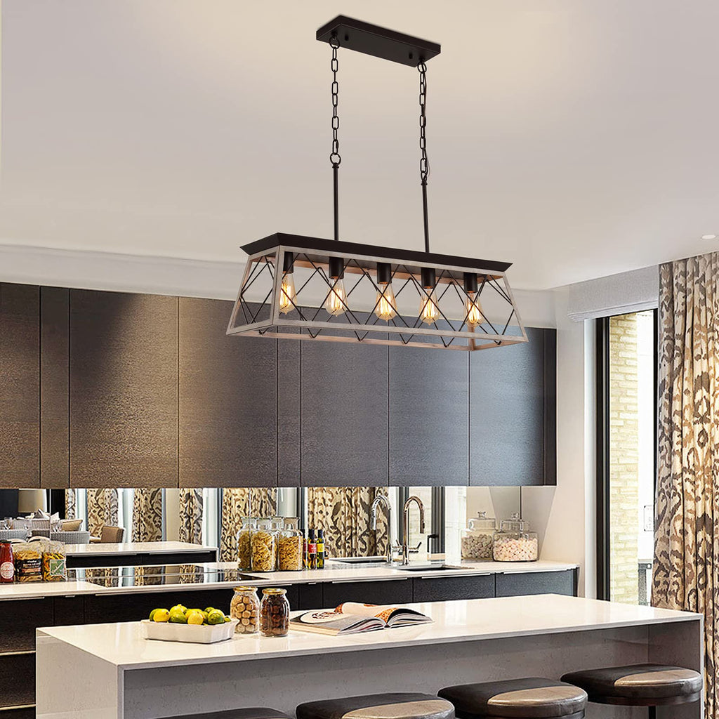 Dining Room Light Fixture, Farmhouse Chandeliers Island