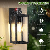 Upgraded Motion Sensor Outdoor Wall Light, 13” Dusk to Dawn Porch Light Outdoor Wall Sconce Lantern