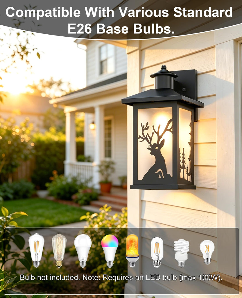 Rustic Porch Light, Outdoor Lights, Front Door, 2Pack