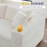 Boneless Couches for Living Room,Modular Sectional Sofa with 2 Cup Holders,Memory Foam Cloud Couch with L Shaped
