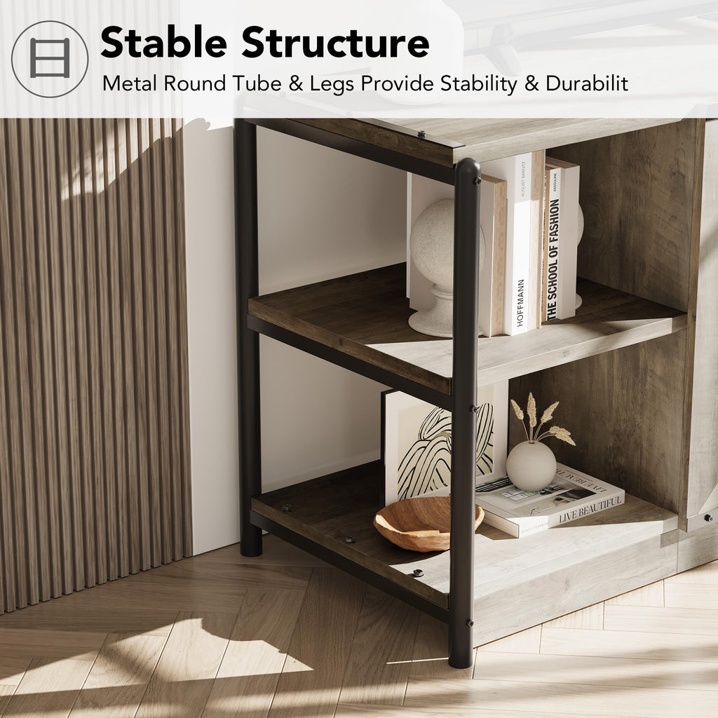 Farmhouse TV Stand for 65/75 inches TVs