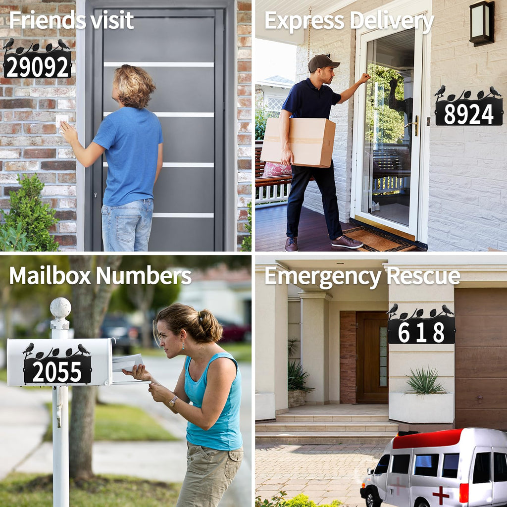 Metal Address Numbers, Address Plaque