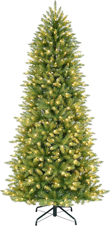 International 7.5ft Pre-Lit Slim Fraser Fir Christmas Tree
