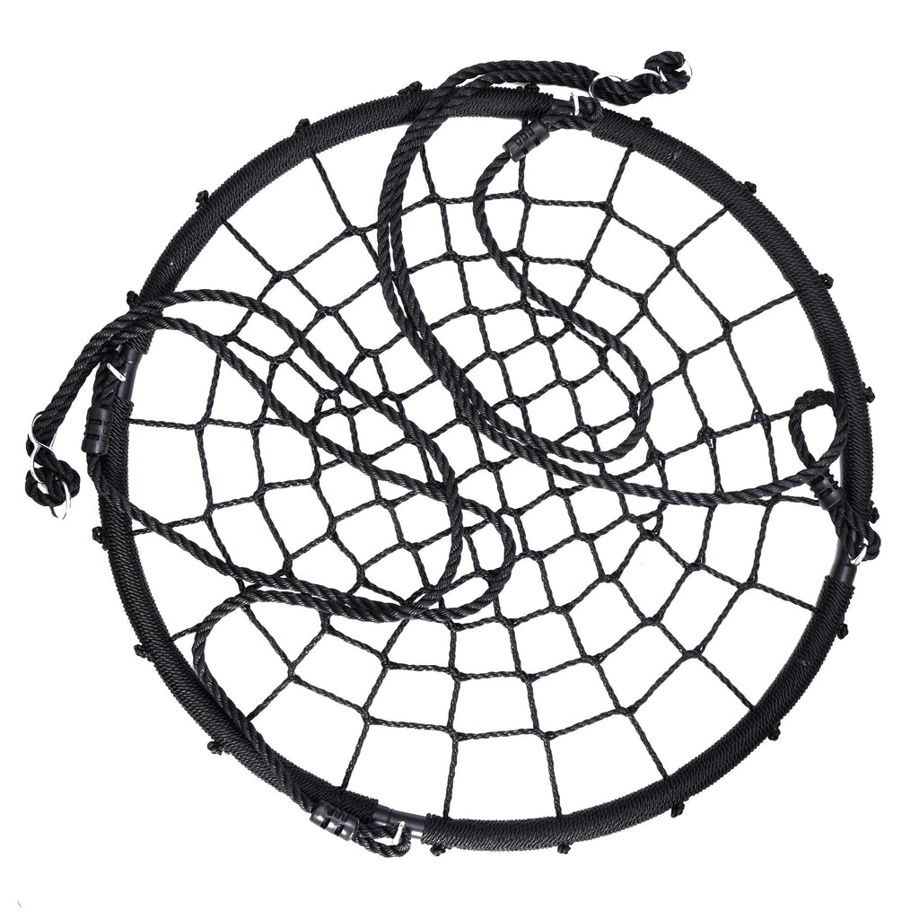 40 Inch Tree Swing, Spider Web Round Swing Net for Kids, 660lbs Weight Capacity, Swing Seat for Backyard, Playground
