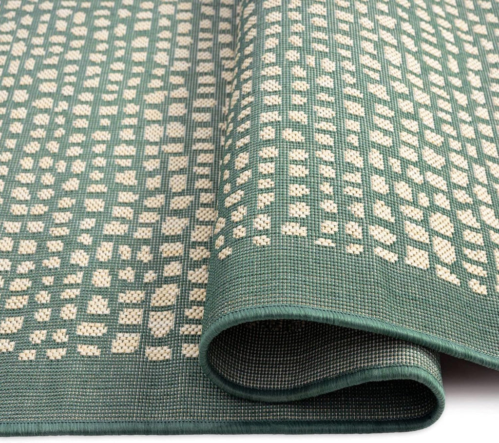 Marlin Transitional Indoor/Outdoor Area Rug, Green, 7'10"x10'2"