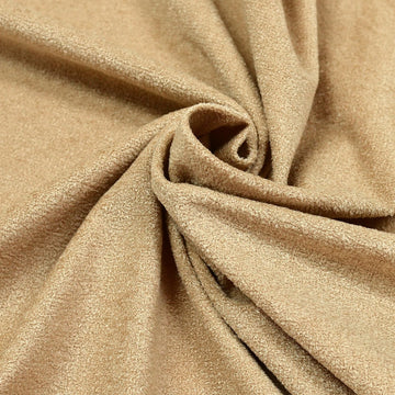 Khaki Short Pile Thick Upholstery Fabric, 60" Wide, 1 Yard