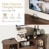 60" Sideboard Buffet Cabinet with Storage, Sliding Door & Adjustable Shelf