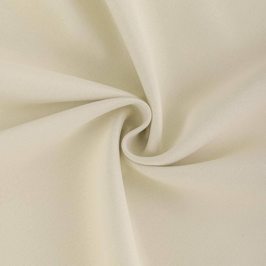 Cream Pinch Pleated Blackout Curtains with Hooks - 96 inch Length Room Darkening Thermal Insulated Window Curtain