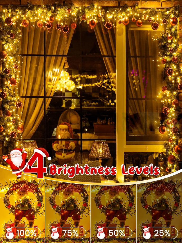 Cluster Lights 50FT 1000 LED String Lights with Remote Warm White