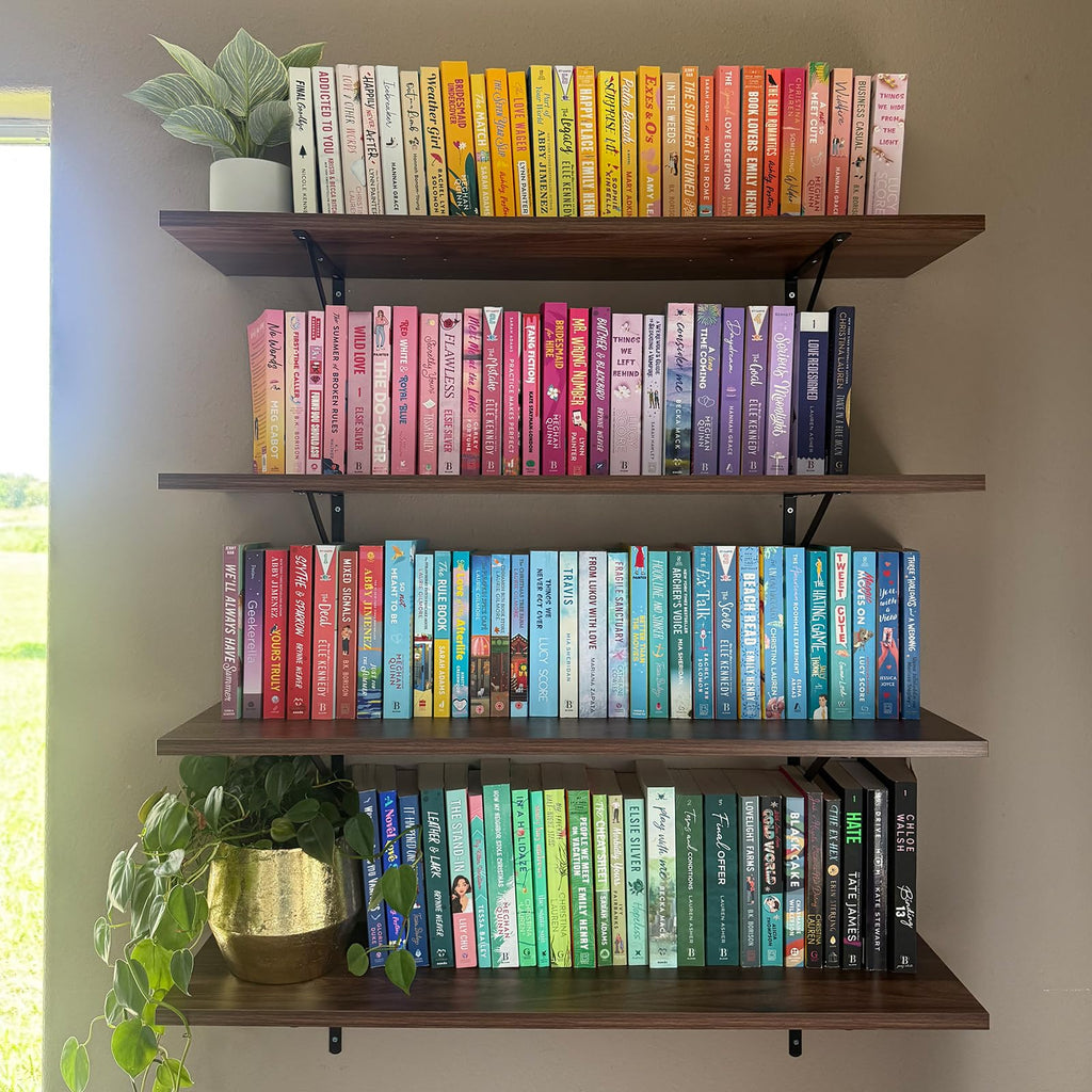 27 inch Long 10 inch Deep Floating Shelves for Wall Set of 2, Large Open Shelves Wall Mounted, Space Saving Home and