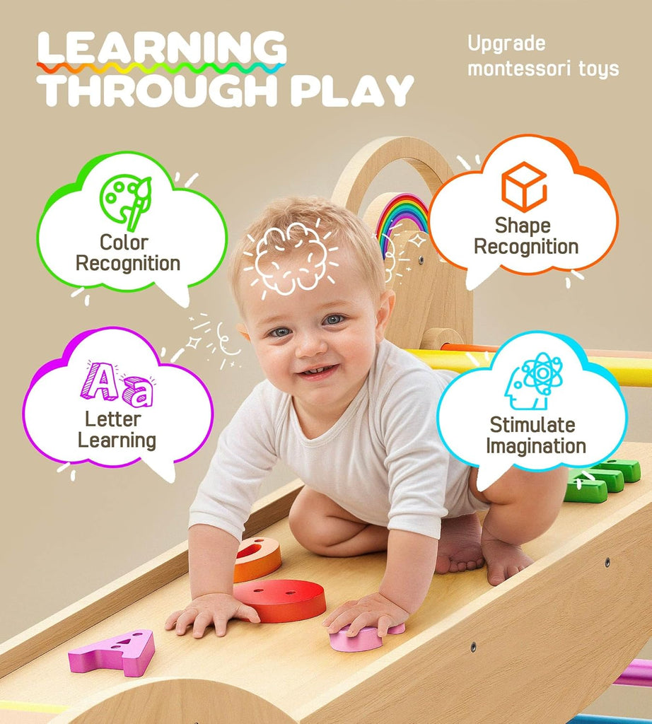 Triangle Set, in-1 Montessori Climbing Toy for Toddlers