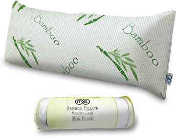 Full Rayon Bamboo Fiber Pillow Memory Foam Body Pillow for Side Sleeper, Huggable Long Body Pillow for Adults with
