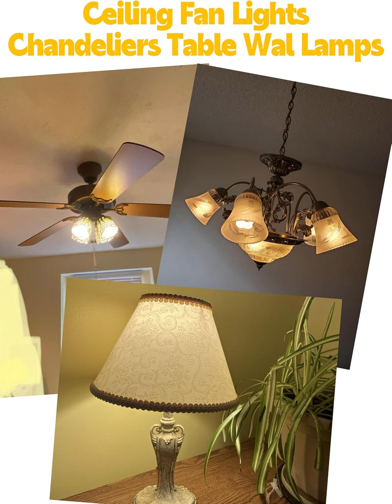 E26 LED Appliance Bulb 40W Equivalent, 120V A15 Ceiling Fan Bulbs Warm