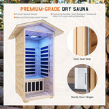 Albott Outdoor Sauna 1 Person, Infrared Saunas for Home
