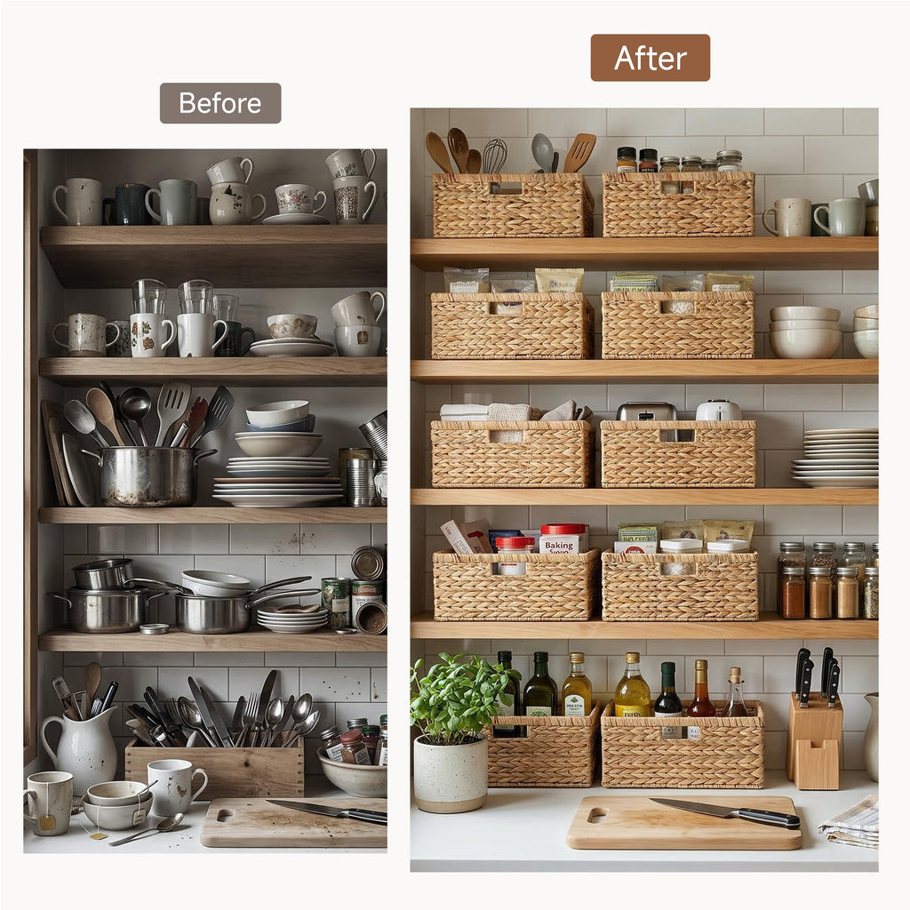 Wicker Baskets for Storage, Wicker Storage Baskets, 1-Pack