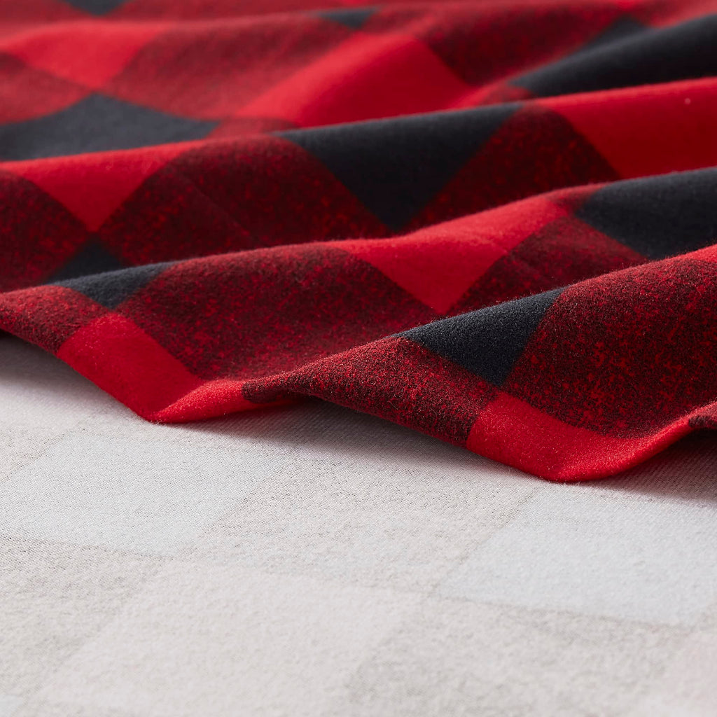 Flannel Sheets Warm and Cozy Deep Pocket Breathable All Season Bedding Set with Fitted, Flat and Pillowcases