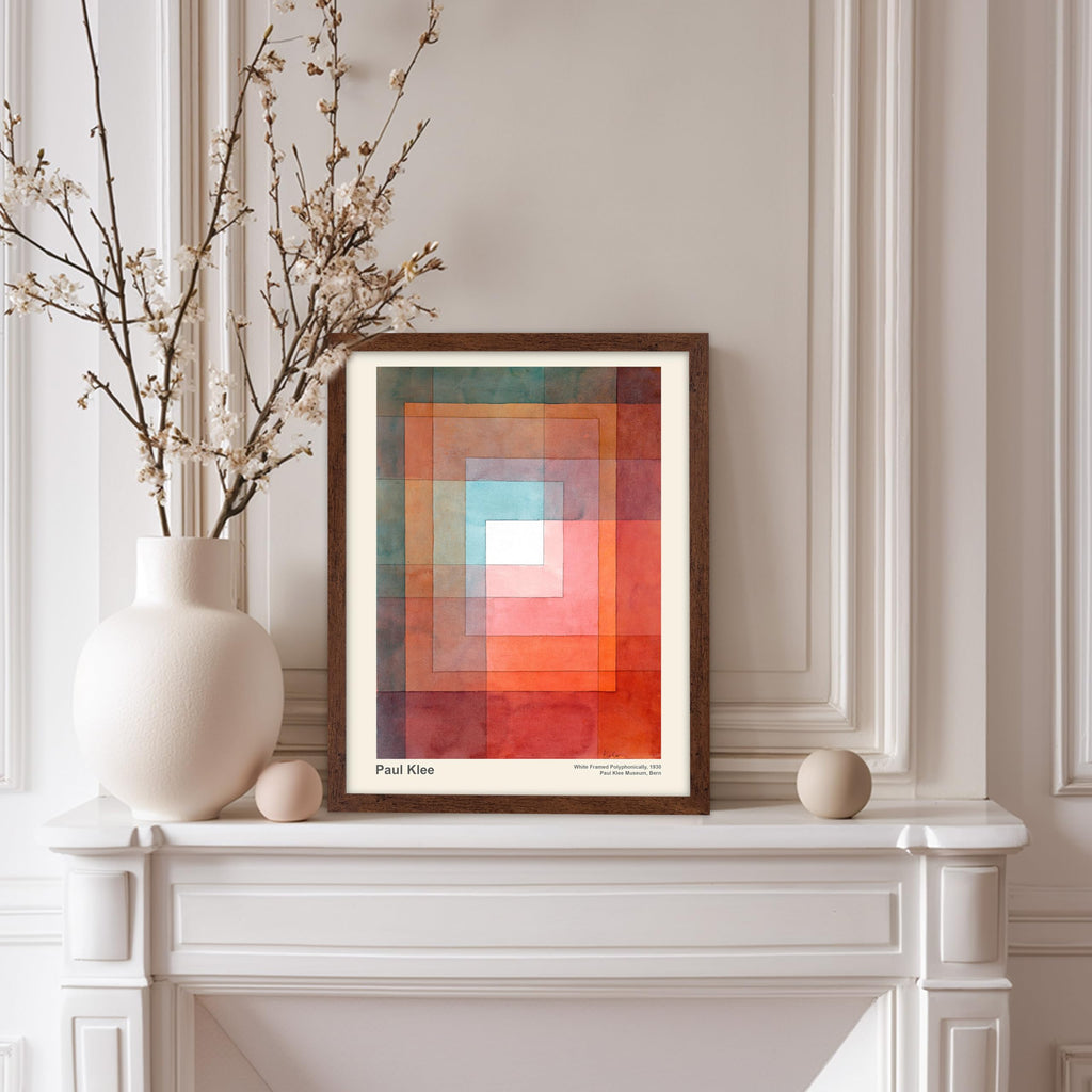 Art Vintage Paul Klee Poster - Retro Polyphonically Painting Print - Abstract Art - Gift for Him, Her, Man, Woman