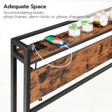 King Headboard, Headboard with 2 Outlets and 4 USB Ports, Adjustable Height, Storage Rack, Sturdy and Stable