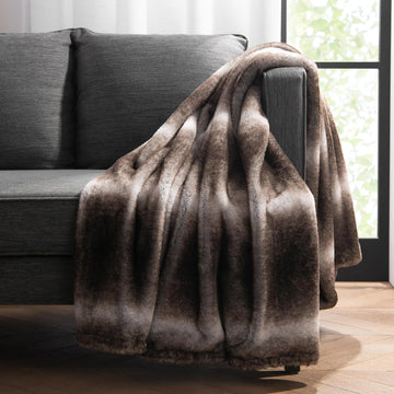 Luxury Faux Fur Blanket - Ultra Soft, Plush & Fuzzy Throw in Giftable Box, Real Fox Furry Texture, All Season