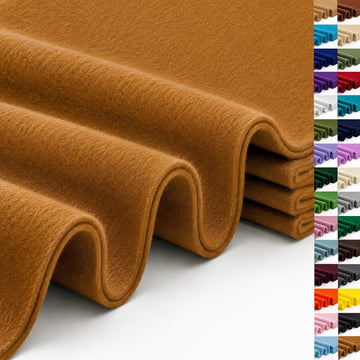 Antique Gold Large Felt Fabric 36" x 36", 1.4mm Soft Felt Sheet